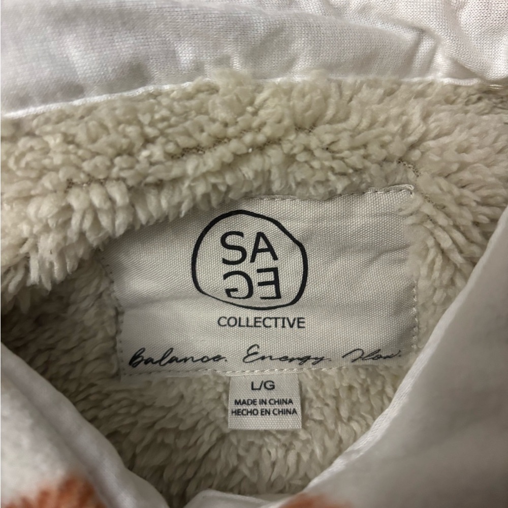 Sage Collective Flannel Button Down Jacket - Picture 5 of 6